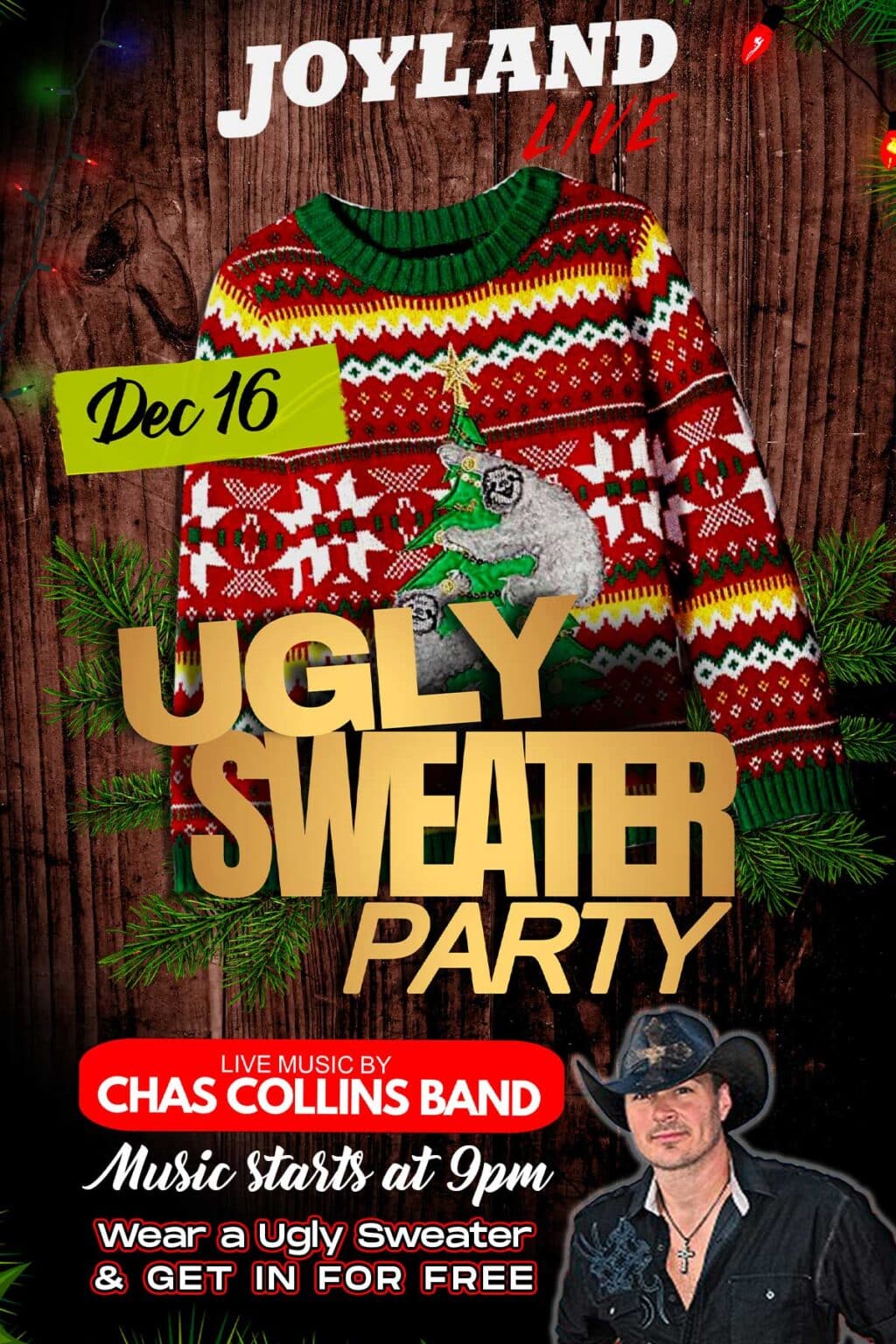 Chas Collins Band Joyland Live