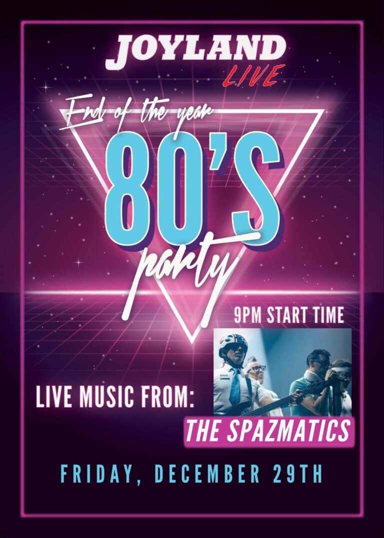 Spazmatics END OF THE YEAR 80’s EXTRAVAGANZA!!